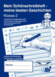Elbi Schönschreibheft und Geschichten Klasse 2 Jahresheft für Schönschrift und Aufsatz für Grundschule, Förderschule und Flüchtlinge in Übergangsklassen oder Intensivklassen